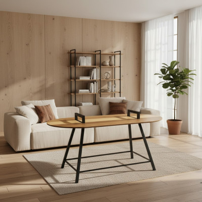 Stolik kawowy stolik kawowy do salonu brązowy luksusowy stolik kawowy design
