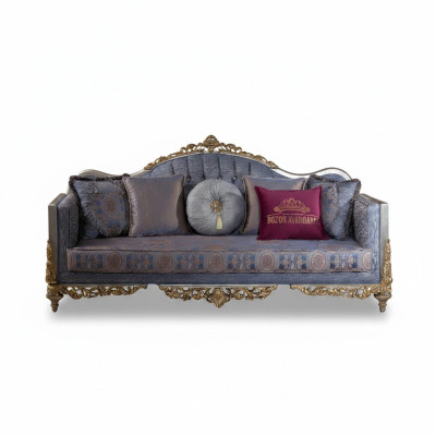 Design Sofa 3 miejsce do siedzenia Podkładka Luxury Classic Włókienniczy Sofy Chesterfield