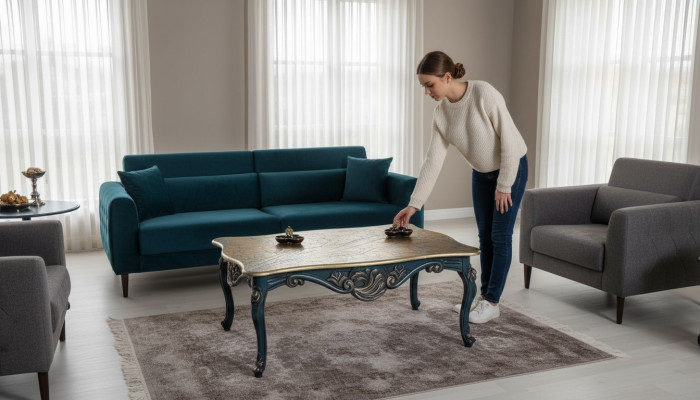 Stolik kawowy boczny stoły do ​​salonu luksusowy stolik kawowy Design Drewno