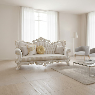Design Podkładka Siedziba Kanapa 3 miejsce do siedzenia Sofa Chesterfield Sofy Włókienniczy Materiał