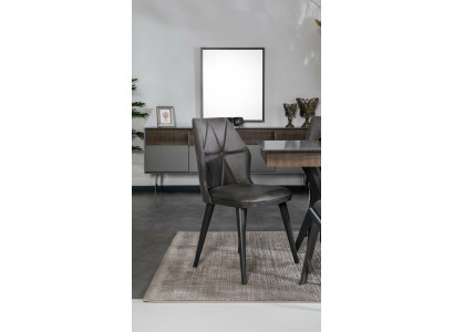 Szare Krzesło designerskie jadalnia Krzesła siedzisko krzesło fotel Włókienniczy Drewno