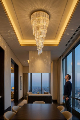 żyrandol Lampa Sufitowa Kryształy Lustre Złota Lampa do Salonu
