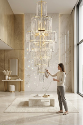 styl żyrandol Nowoczesna luksusowa Lampa Lampa sufitowa do salonu nowa
