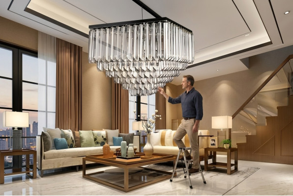 żyrandol Lampa sufitowa lampa wisząca nowy salon złoty nowoczesny