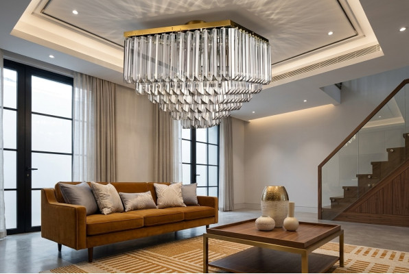 żyrandol Lampa sufitowa lampa wisząca nowy salon złoty nowoczesny