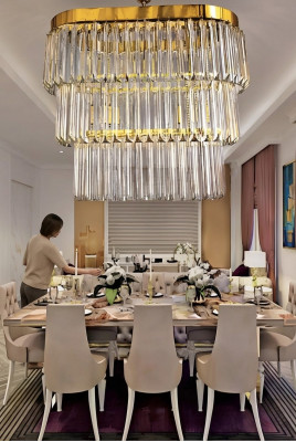 żyrandol Mosiężne lampy sufitowe do salonu Luksusowy nowoczesny