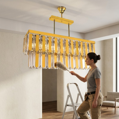żyrandol Lampa Sufitowa Designerska Lampa Lampa do Salonu Złota