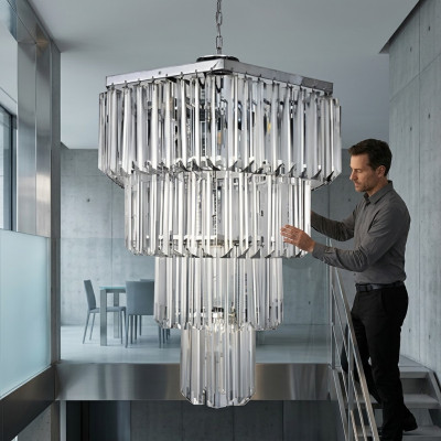 żyrandol lampa wisząca lampa reflektorowa żyrandol salon kryształ