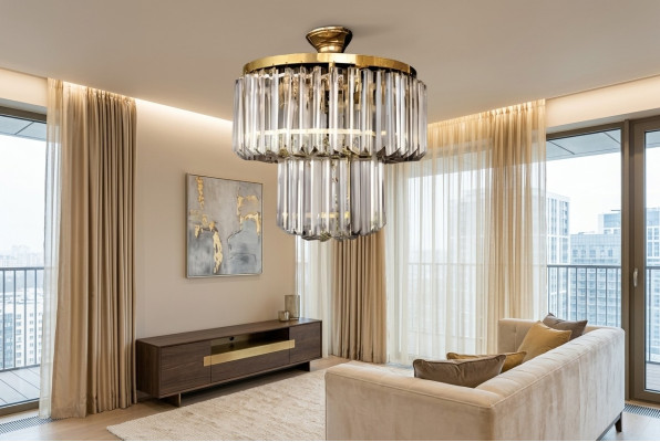 żyrandol Hange lampa wisząca nowość Lustre salon Kryształ