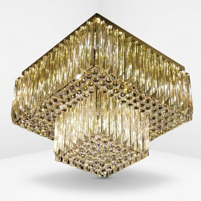żyrandol lampa sufitowa salon złota luksus Oświetlenie kryształowe