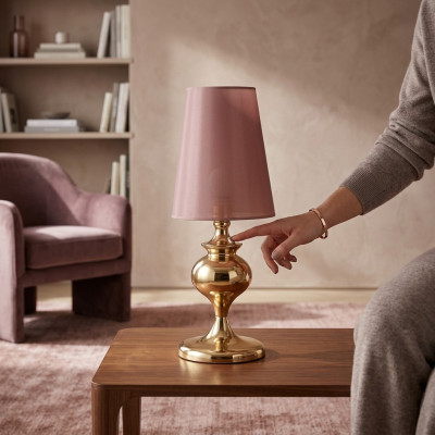 Lampy Stołowe Luksusowy Design Nowoczesny Stojak Lampa Nowy Czerwony Salon