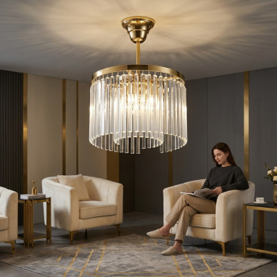 żyrandol salon Lampa sufitowa Lampa żyrandol złota nowość