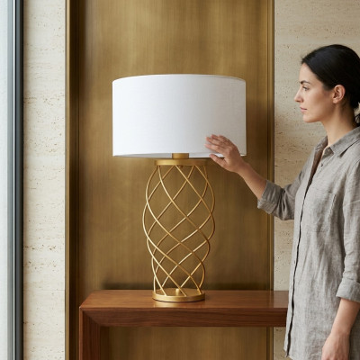 Lampa stołowa Stolik nocny Biurko Sypialnia lampka do czytania salon