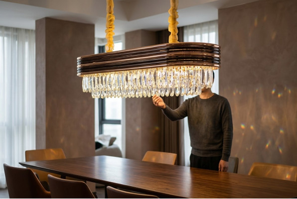 żyrandol kryształowy żyrandol Lampa sufitowa lampa wisząca Lampa Gold