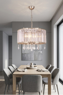 żyrandol Kryształowa Nowoczesna Lampa Wisząca Lustre Projekt Salonu Nowość
