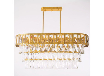 Owalna żyrandol Lampa sufitowa Lampa Lustre żyrandolowa lampa sufitowa kryształowa