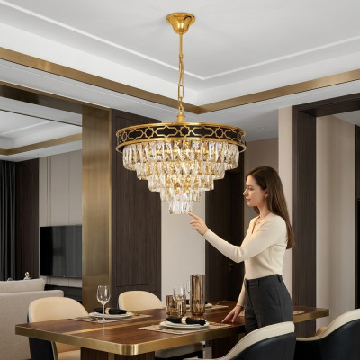 żyrandol salon Lampa sufitowa lampa wisząca kryształowa Lampa nowość
