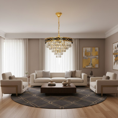 żyrandol salon Lampa sufitowa lampa wisząca kryształowa Lampa nowość