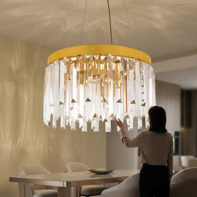 żyrandol Luxury Lampa sufitowa Antyk Dąb kryształ Lights Lampy Art Nouveau