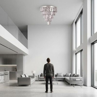 Nowoczesna lampa sufitowa żyrandol Crystal do salonu
