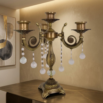 Lampa stołowa Stolik nocny Lampa Luksusowa Lampa stołowa w kształcie świecznika