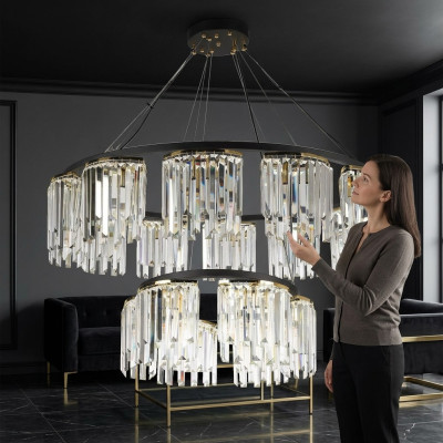 Lampy żyrandol Lampa sufitowa Nowoczesna Okrągła Lampa kryształowa Design