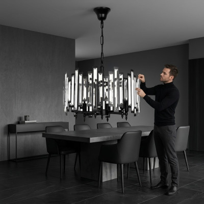 Designerskie Lampy Srebrne żyrandol Lampa Nowoczesna Lampa Okrągły Światła