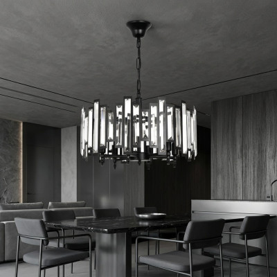 Designerskie Lampy Srebrne żyrandol Lampa Nowoczesna Lampa Okrągły Światła