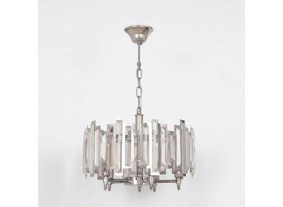 Okrągły Lampa Lampa Srebrna Lampa sufitowa Oświetlenie Lampa 50x65cm