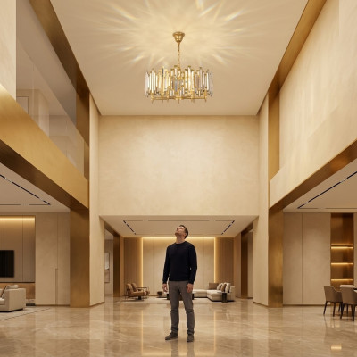 żyrandol Nowoczesna lampa do salonu Lampa sufitowa żyrandol Luxury