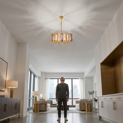 żyrandol Nowoczesna Lampa sufitowa Lampa do salonu Lampa sufitowa Złota Lampa