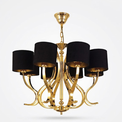 Lampa sufitowa do salonu Lampa sufitowa Lampa z czarnymi abażurami Lampa