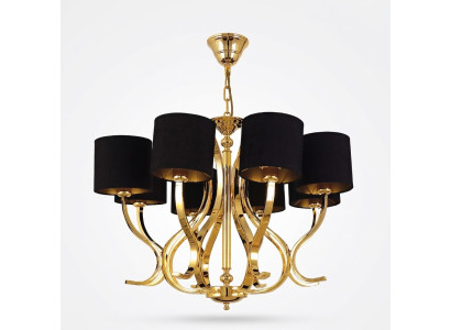 Lampa sufitowa do salonu Lampa sufitowa Lampa z czarnymi abażurami Lampa