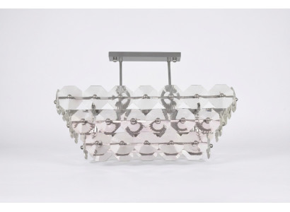 żyrandol Lampa sufitowa Lampa Oświetlenie Salonu Srebrna Lampy
