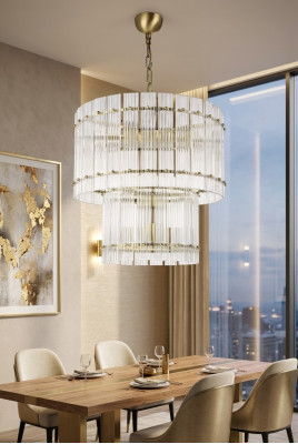 żyrandol Lampa sufitowa Lampa sufitowa salon oświetlenie szklane Nowość