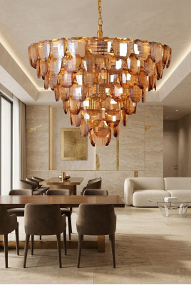 żyrandol klasyczna lampa do salonu kryształowa lampa sufitowa w kolorze złotym