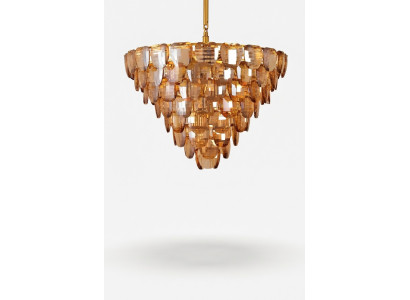 żyrandol klasyczna lampa do salonu kryształowa lampa sufitowa w kolorze złotym