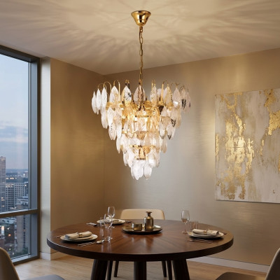 żyrandol złota Lampa sufitowa Lampa Lampy salon 50x58