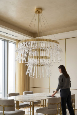 Okrągły żyrandol Lampa sufitowa Lampa sufitowa Lampa żyrandol Lampa