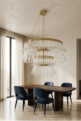Okrągły żyrandol Lampa sufitowa Lampa sufitowa Lampa żyrandol Lampa