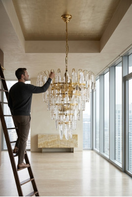 żyrandol Lampa Lampa lampa wisząca do salonu nowa nowoczesna złota