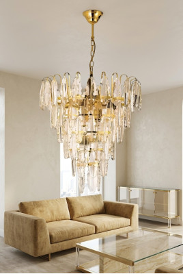 żyrandol Lampa Lampa lampa wisząca do salonu nowa nowoczesna złota