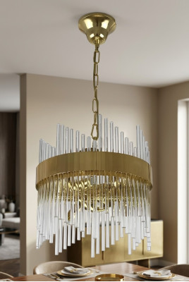 Lampa sufitowa Styl Nowoczesna Lampa sufitowa Lampa do salonu Lampa Lights Gold