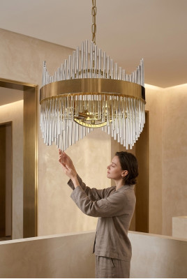 żyrandol Lampa sufitowa Nowoczesny salon nowa Sypialnia