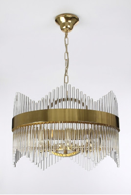 Lampa sufitowa styl Nowoczesna lampa do salonu Lampa sufitowa Szkło nowe złoto