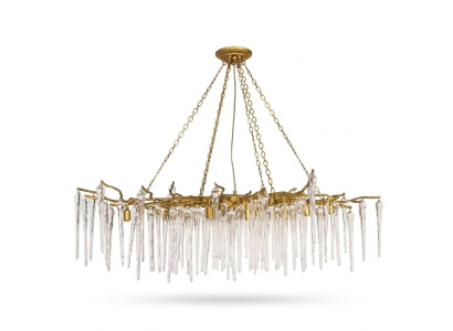 Lampa sufitowa Szkło Lampa sufitowa salon Lampa Lampa Tropics kryształ