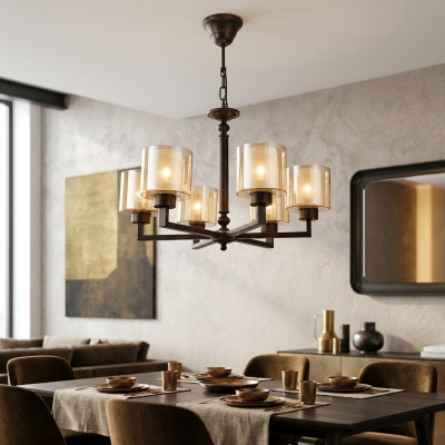 Lampa sufitowa do salonu Lampa Lustre Glass Oświetlenie Lampa sufitowa