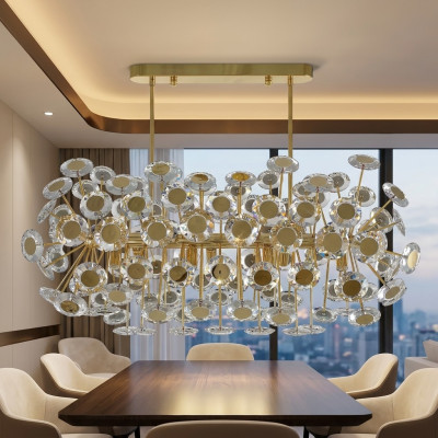 żyrandol Luksusowy Salon w Stylu Nowoczesnej Sypialnia Lampa Lampa Złota