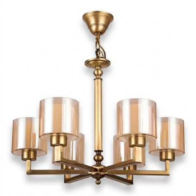 Lampa sufitowa do salonu lampy sufitowe z jasnym kloszem Lustre Glass luksusowe