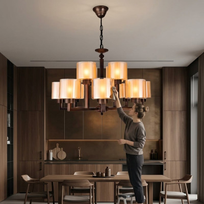 Lampa sufitowa Złoty Kolor Piękny Sufit Połysk Szkło Salon